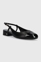 MICHAEL Michael Kors balerrine in pelle Perla 40R4PLFP1L.001 nero SS24