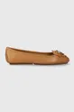 barna MICHAEL Michael Kors bőr balerina cipő Lillie Női