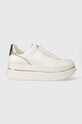MICHAEL Michael Kors sneakersy skórzane Hayes platforma biały 43R4HYFS2L.740