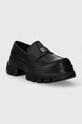 Μοκασίνια Tommy Jeans TJW CHUNKY LOAFER EN0EN02504 μαύρο SS24