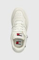 Tommy Jeans sneakersy TJW RETRO BASKET FLATFORM CHARM biały EN0EN02421