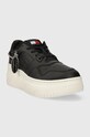 Tommy Jeans sneakers TJW RETRO BASKET FLATFORM CHARM EN0EN02421 negru SS24