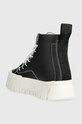 Încălțăminte Tommy Jeans tenisi de piele TJW PLATFORM MC EN0EN02498 negru