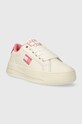 Tommy Jeans sneakers din piele TJW CITY FLATFORM EN0EN02500 bej SS24