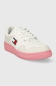 Кожаные кроссовки Tommy Jeans TJW RETRO BASKET ESS EN0EN02505 белый SS25