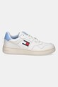 Kožené tenisky Tommy Jeans TJW RETRO BASKET ESS EN0EN02505 biela SS25