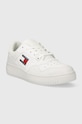 Tommy Jeans sneakersy skórzane TJW RETRO BASKET ESS EN0EN02505 biały SS25