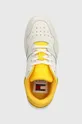 żółty Tommy Jeans sneakersy skórzane TJW RETRO BASKET ESS