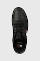Шкіряні кросівки Tommy Jeans TJW RETRO BASKET ESS чорний EN0EN02505