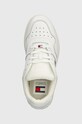 Αθλητικά Tommy Jeans TJW RETRO BASKET FLATFORM ESS λευκό EN0EN02506