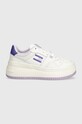 Tommy Jeans sneakersy TJW RETRO BASKET FLATFORM ESS tekstylny fioletowy EN0EN02506