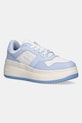 Tenisky Tommy Jeans TJW RETRO BASKET FLATFORM ESS textilný modrá EN0EN02506