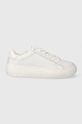 Tommy Jeans sneakersy skórzane TJW LEATHER CUPSOLE ESS platforma biały EN0EN02507