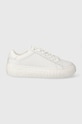 Tommy Jeans sneakers din piele TJW LEATHER CUPSOLE ESS platformă alb EN0EN02507