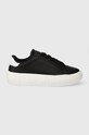 Tommy Jeans sneakers din piele TJW LEATHER CUPSOLE ESS platformă negru EN0EN02507
