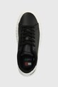 Tommy Jeans sneakers din piele TJW LEATHER CUPSOLE ESS negru EN0EN02507