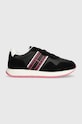 Αθλητικά Tommy Jeans TJW EVA RUNNER MAT MIX ESS δέρμα σαμουά μαύρο EN0EN02510