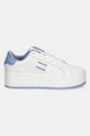 Kožené sneakers boty Tommy Jeans TJW FLATFORM ESS EN0EN02518 bílá SS25