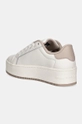 Scarpe Tommy Jeans sneakers in pelle TJW FLATFORM ESS EN0EN02518 bianco