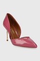 Kurt Geiger London szpilki skórzane Bond 90 655998309.PINK różowy SS24