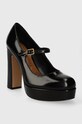 Kurt Geiger London pantofi de piele Regent Mid Platfrom 1262100109.BLACK negru SS24