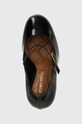 Kurt Geiger London pantofi de piele Regent Mid Platfrom negru 1262100109.BLACK