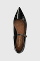 Kurt Geiger London baleriny skórzane Regent Flat Mary Jane czarny 1277400309.BLACK
