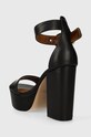 Boty Kožené sandály Kurt Geiger London Langley Mayfair Platform 1289500109.BLACK černá