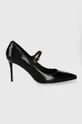 nero Kurt Geiger London tacchi in pelle Regent Point Mary Jane Donna