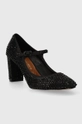 Kurt Geiger London decolletè Regent Round Crystal Mary nero