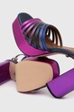 Kurt Geiger London sandały skórzane Pierra Platform Sandal 8882290109.PURPLE multicolor