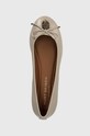 Kurt Geiger London baleriny skórzane Eagle Ballerina beżowy 9790643309.BEIGECOMB