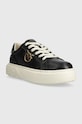 Pinko sneakersy skórzane Yoko SS0003.P014.ZI8 czarny AW24