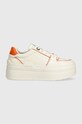 Pinko sneakersy Greta imitacja skóry licowej beżowy SS0007.P001.YH7
