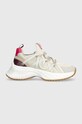 Pinko sneakersy Ariel skóra zamszowa beżowy SS0023.T012.V6U