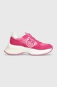 Pinko sneakersy Ariel tekstylny różowy SS0029.P029.N17