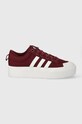 adidas tenisówki BRAVADA platforma bordowy ID5570