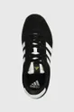fekete adidas bőr sportcipő COURT