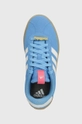 niebieski adidas sneakersy zamszowe COURT