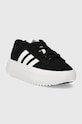 Semišové tenisky adidas Grand Court Platform IE1102 čierna AW24