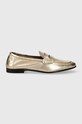 Шкіряні мокасини Tommy Hilfiger ESSENTIAL GOLDEN LOAFER віденський золотий FW0FW07864
