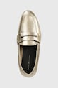 Tommy Hilfiger mokasyny skórzane ESSENTIAL GOLDEN LOAFER złoty FW0FW07864