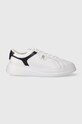 Kožené tenisky Tommy Hilfiger POINTY COURT SNEAKER přírodní kůže bílá FW0FW07460