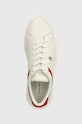 Kožené tenisky Tommy Hilfiger POINTY COURT SNEAKER béžová FW0FW07460