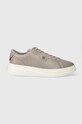 Δερμάτινα αθλητικά παπούτσια Tommy Hilfiger POINTY COURT SNEAKER εξαιρετικά ελαφριά γκρί FW0FW07460