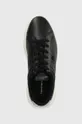 μαύρο Δερμάτινα αθλητικά παπούτσια Tommy Hilfiger POINTY COURT SNEAKER