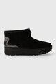 Шкіряні чоботи Tommy Hilfiger METALLIC SUEDE SNOWBOOT з утепленням чорний FW0FW07850