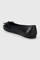 Obuwie Tommy Hilfiger baleriny skórzane ESSENTIAL LEATHER BALLERINA FW0FW07768 granatowy