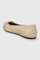 Obuwie Tommy Hilfiger baleriny skórzane ESSENTIAL LEATHER BALLERINA FW0FW07768 beżowy