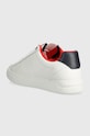 Obuwie Tommy Hilfiger sneakersy skórzane ESSENTIAL ELEVATED COURT SNEAKER FW0FW07685 biały